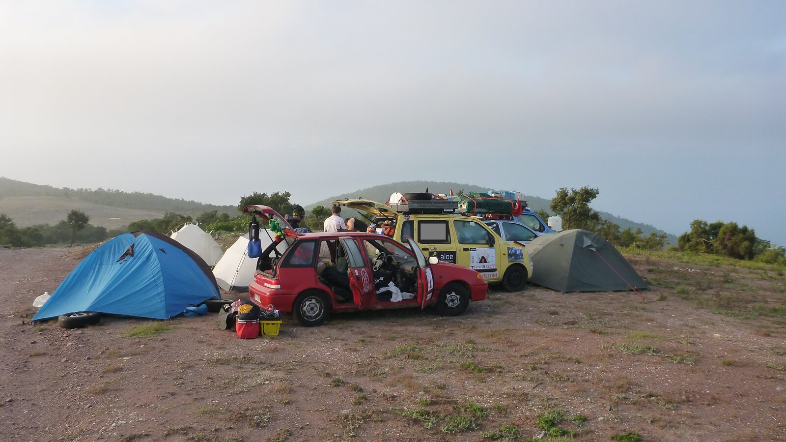 Erstes Camping in der Türkei